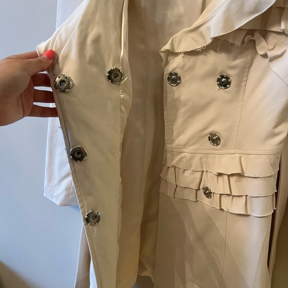 Bebe Off White Coat - Picture 2 of 4